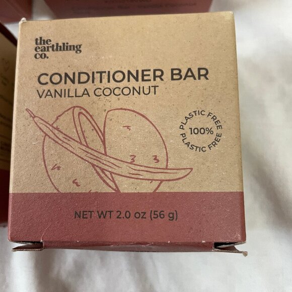 Lot of 4 The Earthling Co. 2 Shampoo Bar & 2 Conditioner Bar Vanilla Coconut 325 - Picture 4 of 16